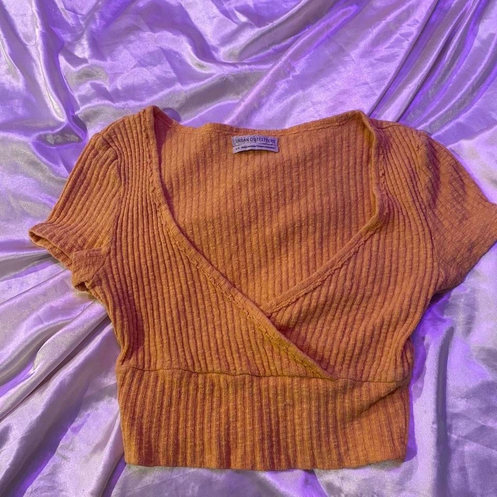 Urban outfitters cropped wrap top
